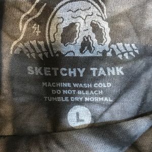Sketchy Tank Tee Mens Sz L